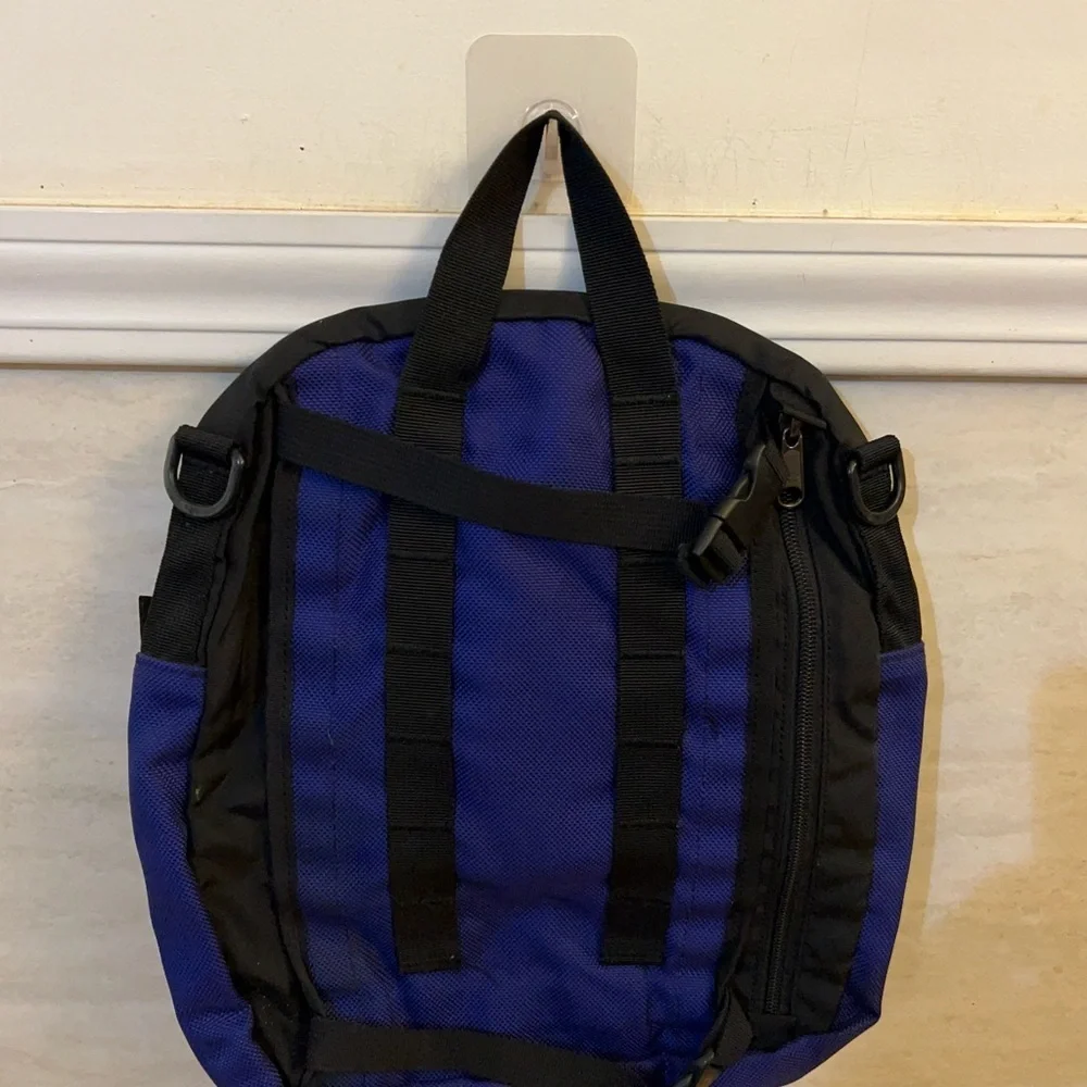 Vintage The North Face Black and Blue Men's Backpack